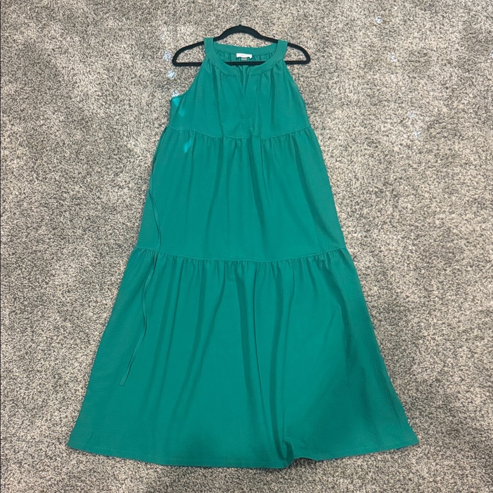Calvin Klein Teal Maxi Dress